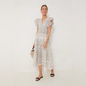 Sea NY Yvonne Midi Dress in Lilac Floral